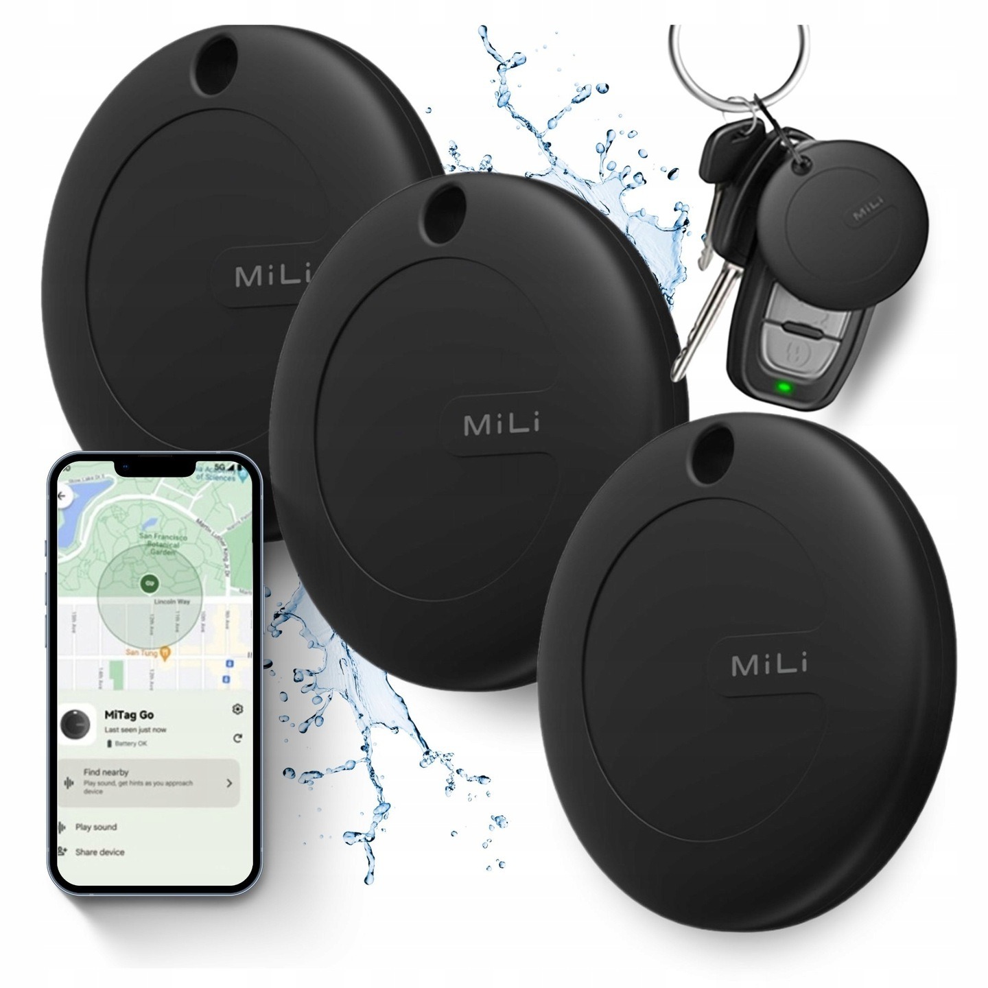Lokalizator GPS 3x MiTag MiLi Android - 36%