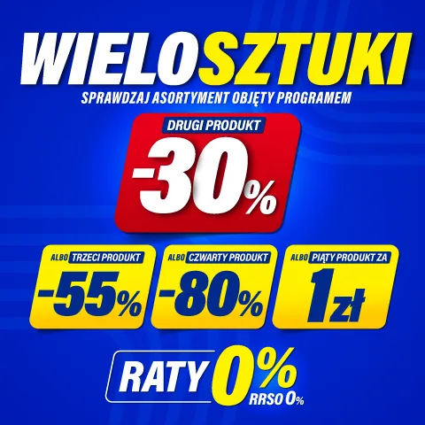 WIELOSZTUKI - super rabaty na ostatni produkt
