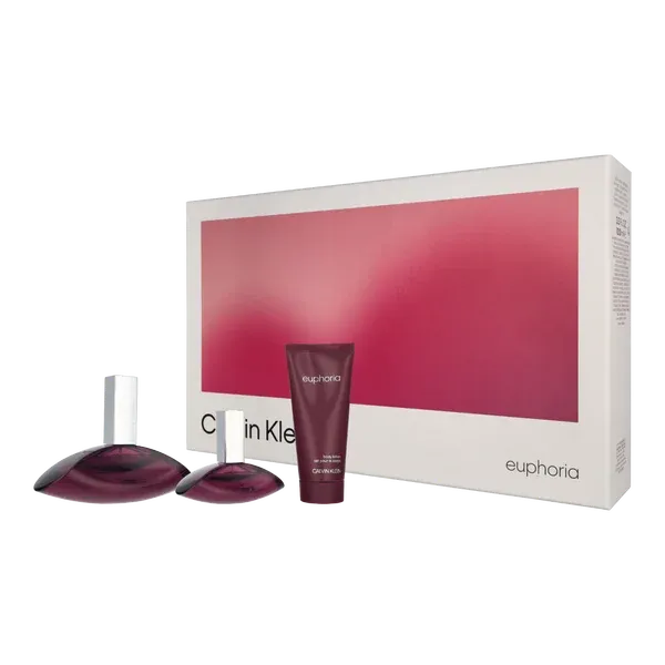 Calvin Klein Euphoria Woman Zestaw (woda perfumowana 100 ml + woda perfumowana 30 ml + balsam do ciała 100 ml)