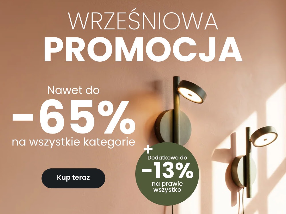 Kod 10 lub 13% na Lampy.pl