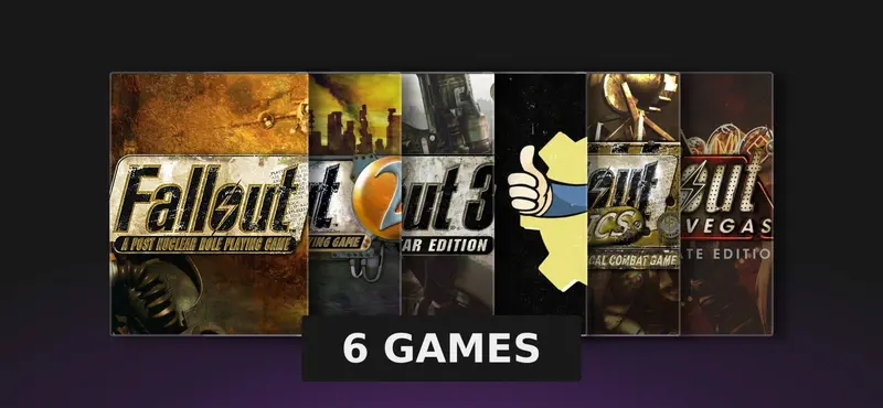Fallout - aż 6 kultowych gier w zestawie za 96,78 zł! Promocja -80%!