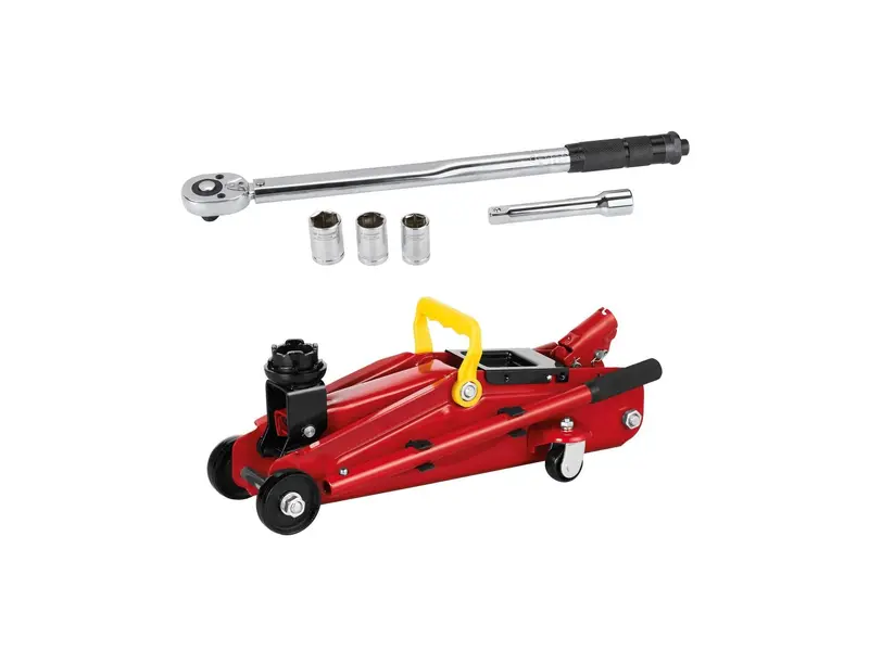 Podnośnik hydrauliczny + zestaw kluczy za 168 zł!