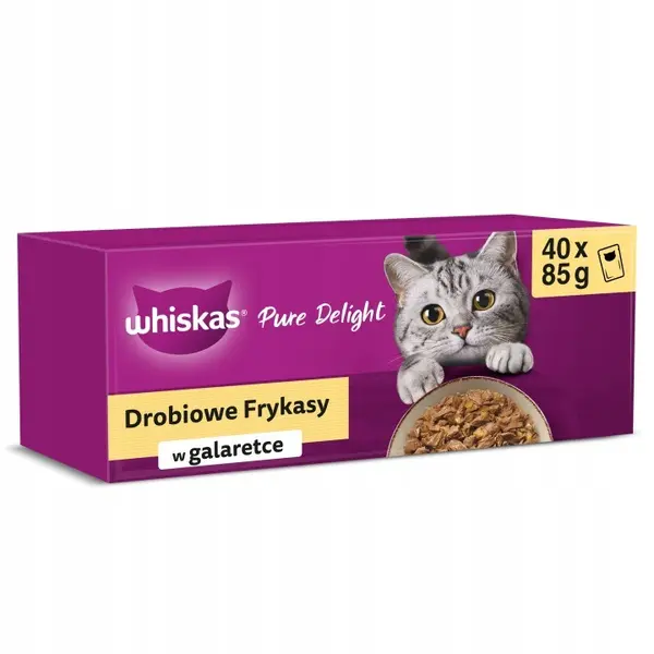 WHISKAS 40 × 85 g za 48,80 zł! Promocja na Allegro - 18% taniej!