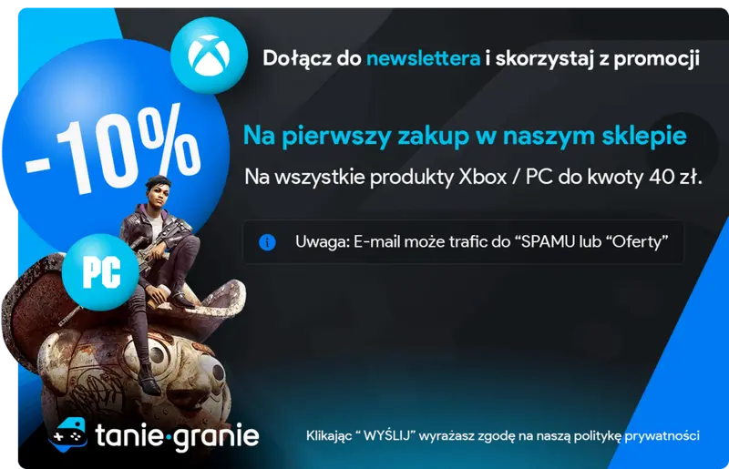 Tanie-Granie.pl - rabat -10% na pierwszy zakup za zapis do newslettera